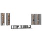 vidaXL Set de muebles para TV 6 pzas madera contrachapada gris Sonoma vidaXL Set de muebles para TV 6 pzas madera contrachapada gris Sonoma
