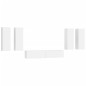 vidaXL Set de muebles para TV 6 piezas madera contrachapada blanco