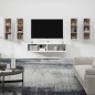 vidaXL Set de muebles para TV 6 piezas madera contrachapada blanco