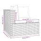 vidaXL Set muebles de jardín 6 piezas y cojines ratán sintético marrón vidaXL Set muebles de jardín 6 piezas y cojines ratán sintético marrón