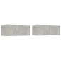 vidaXL Set de muebles de TV 5 pzas madera contrachapada gris hormigón vidaXL Set de muebles de TV 5 pzas madera contrachapada gris hormigón