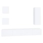 vidaXL Set de muebles para TV 5 piezas madera contrachapada blanco