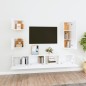vidaXL Set de muebles para TV 5 piezas madera contrachapada blanco