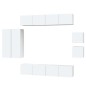 vidaXL Set de muebles para TV 8 piezas madera contrachapada blanco