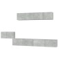 vidaXL Set de muebles de TV 5 pzas madera contrachapada gris hormigón vidaXL Set de muebles de TV 5 pzas madera contrachapada gris hormigón