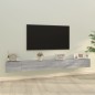 vidaXL Set de muebles para TV 3 pzas madera contrachapada gris Sonoma