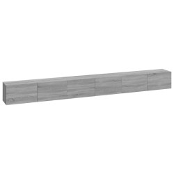 vidaXL Set de muebles para TV 3 pzas madera contrachapada gris Sonoma