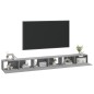 vidaXL Set de muebles para TV 3 pzas madera contrachapada gris Sonoma