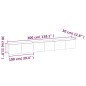 vidaXL Set de muebles para TV 3 pzas madera contrachapada gris Sonoma