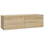 vidaXL Set de muebles para TV 7 pzas madera contrachapada roble Sonoma vidaXL Set de muebles para TV 7 pzas madera contrachapada roble Sonoma