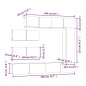 vidaXL Set de muebles para TV 7 pzas madera contrachapada roble Sonoma vidaXL Set de muebles para TV 7 pzas madera contrachapada roble Sonoma