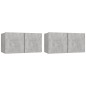 vidaXL Set de muebles de TV 4 pzas madera contrachapada gris hormigón vidaXL Set de muebles de TV 4 pzas madera contrachapada gris hormigón