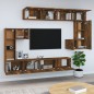 vidaXL Mueble de pared para TV madera contrachapada roble ahumado vidaXL Mueble de pared para TV madera contrachapada roble ahumado