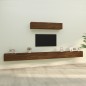 vidaXL Set de muebles para TV 6 pzas madera contrachapada roble marrón