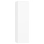vidaXL Set de muebles para TV 4 piezas madera contrachapada blanco