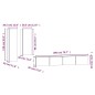vidaXL Set de muebles para TV 4 piezas madera contrachapada blanco