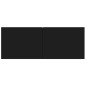 vidaXL Mueble de pared para TV madera contrachapada negro vidaXL Mueble de pared para TV madera contrachapada negro