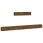 vidaXL Set de muebles de TV 6 pzas madera contrachapada roble ahumado