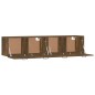 vidaXL Armarios pared 2 uds contrachapada roble ahumado 60x36,5x35cm vidaXL Armarios pared 2 uds contrachapada roble ahumado 60x36,5x35cm