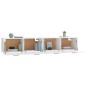 vidaXL Armarios de pared 2 uds contrachapada blanco 100x36,5x35 cm vidaXL Armarios de pared 2 uds contrachapada blanco 100x36,5x35 cm