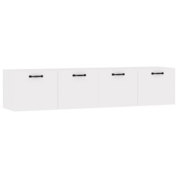 vidaXL Armarios pared 2 uds madera contrachapada blanco 60x36,5x35 cm