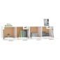 vidaXL Armarios pared 2 uds contrachapada blanco brillo 80x35x36,5 cm