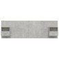 vidaXL Cabecero de cama con mesitas madera contrachapada gris hormigón vidaXL Cabecero de cama con mesitas madera contrachapada gris hormigón