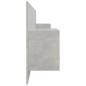 vidaXL Cabecero de cama con mesitas madera contrachapada gris hormigón vidaXL Cabecero de cama con mesitas madera contrachapada gris hormigón