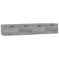vidaXL Armarios pared 2 uds contrachapada gris sonoma 100x36,5x35 cm