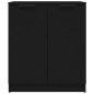 vidaXL Aparadores 2 uds madera contrachapada negro 60x30x70 cm