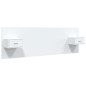 vidaXL Cabecero de cama y mesitas madera contrachapada blanco brillo vidaXL Cabecero de cama y mesitas madera contrachapada blanco brillo