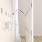 vidaXL Cabecero de cama y mesitas madera contrachapada blanco brillo vidaXL Cabecero de cama y mesitas madera contrachapada blanco brillo