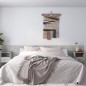 vidaXL Cabecero de cama con mesitas madera contrachapada gris hormigón vidaXL Cabecero de cama con mesitas madera contrachapada gris hormigón