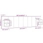vidaXL Cabecero de cama con mesitas madera contrachapada gris hormigón vidaXL Cabecero de cama con mesitas madera contrachapada gris hormigón