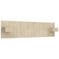 vidaXL Cabecero de cama con mesitas madera contrachapada roble Sonoma