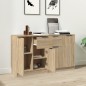 vidaXL Aparadores 2 uds madera contrachapada roble Sonoma 60x30x70 cm