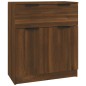 vidaXL Aparadores 3 piezas madera contrachapada marrón roble vidaXL Aparadores 3 piezas madera contrachapada marrón roble