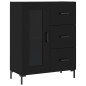vidaXL Aparador alto madera contrachapada negro 69,5x34x180 cm vidaXL Aparador alto madera contrachapada negro 69,5x34x180 cm