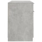 vidaXL Escritorio con armario lateral contrachapada gris hormigón vidaXL Escritorio con armario lateral contrachapada gris hormigón
