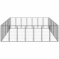 vidaXL Jaula perros 32 paneles acero recubierto polvo negro 50x100 cm vidaXL Jaula perros 32 paneles acero recubierto polvo negro 50x100 cm