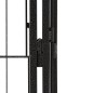 vidaXL Jaula perros 32 paneles acero recubierto polvo negro 50x100 cm vidaXL Jaula perros 32 paneles acero recubierto polvo negro 50x100 cm