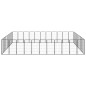 vidaXL Jaula perros 40 paneles acero recubierto polvo negro 50x100 cm