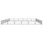 vidaXL Jaula perros 28 paneles acero recubierto polvo negro 100x50 cm vidaXL Jaula perros 28 paneles acero recubierto polvo negro 100x50 cm