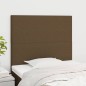 vidaXL Cabeceros 2 unidades de tela marrón oscuro 80x5x78/88 cm vidaXL Cabeceros 2 unidades de tela marrón oscuro 80x5x78/88 cm