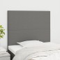 vidaXL Cabeceros 2 unidades de tela gris oscuro 100x5x78/88 cm vidaXL Cabeceros 2 unidades de tela gris oscuro 100x5x78/88 cm
