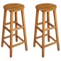 vidaXL Juego muebles de bar de balcón 3 piezas madera maciza de acacia vidaXL Juego muebles de bar de balcón 3 piezas madera maciza de acacia