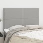 vidaXL Cabeceros 4 unidades tela gris claro 72x5x78/88 cm vidaXL Cabeceros 4 unidades tela gris claro 72x5x78/88 cm