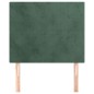 vidaXL Cabeceros 2 unidades de terciopelo verde oscuro 100x5x78/88 cm vidaXL Cabeceros 2 unidades de terciopelo verde oscuro 100x5x78/88 cm