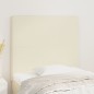 vidaXL Cabeceros 2 unidades cuero sintético color crema 100x5x78/88 cm vidaXL Cabeceros 2 unidades cuero sintético color crema 100x5x78/88 cm