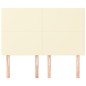 vidaXL Cabeceros 4 unidades cuero sintético color crema 72x5x78/88 cm vidaXL Cabeceros 4 unidades cuero sintético color crema 72x5x78/88 cm